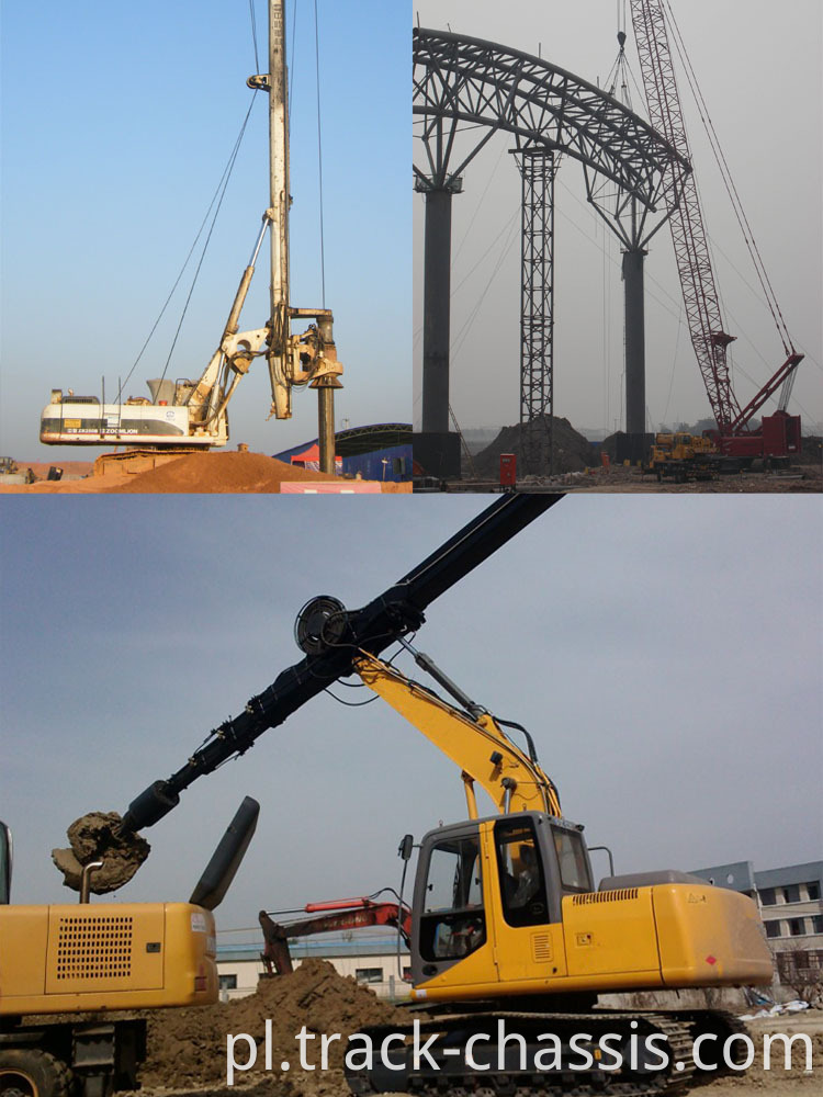 Podwozie toru Crawler do obrotowych platform wiertniczych